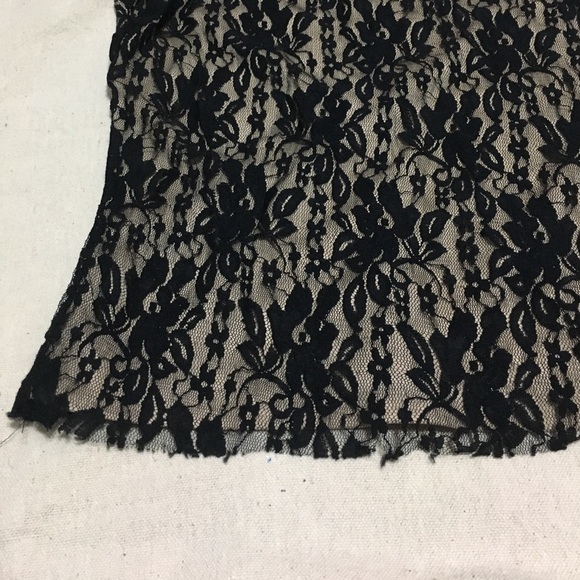 Laundry By Shelli Segal Nude/black Lace top - Picture 2 of 6